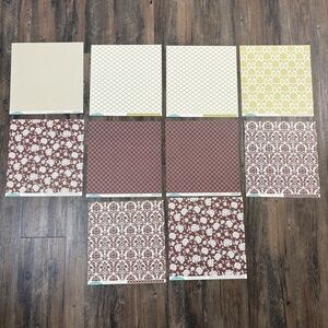 Lush by My Minds Eye Artisan Patterned Reversible Paper Lot (10)
